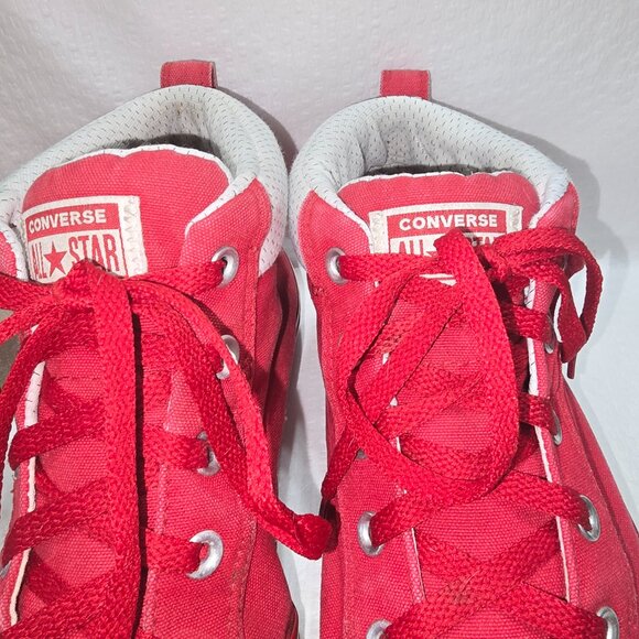 CONVERSE CTAS PUFF MID TOP CANVAS ALL STAR SNEAKERS RED MENS SIZE 10.5 GUC - Picture 11 of 12